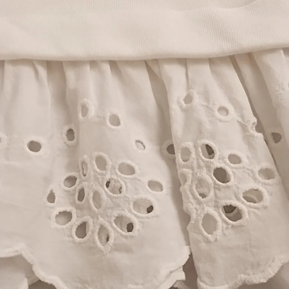 Banana Republic Soft Cotton, Baby French Terry Sweatshirt with Eyelet Trim - Picture 4 of 8